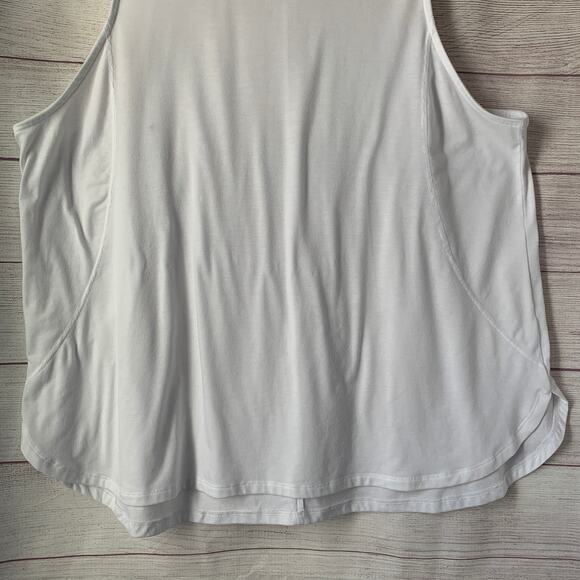 Tek Gear White Sleeveless Active Shirt or Tank Top Crew Neck Size 1X - Picture 4 of 15